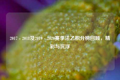 2017 - 2018及2019 - 2020赛季法乙积分榜回顾，精彩与沉浮