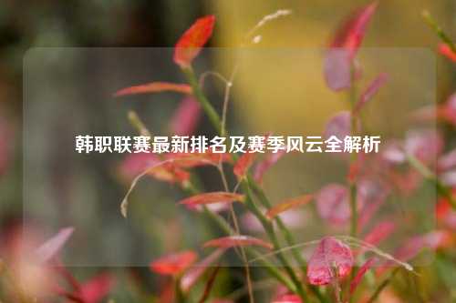 韩职联赛最新排名及赛季风云全解析