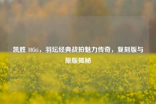 凯胜 105ti,羽坛经典战拍魅力传奇,复刻版与原版揭秘