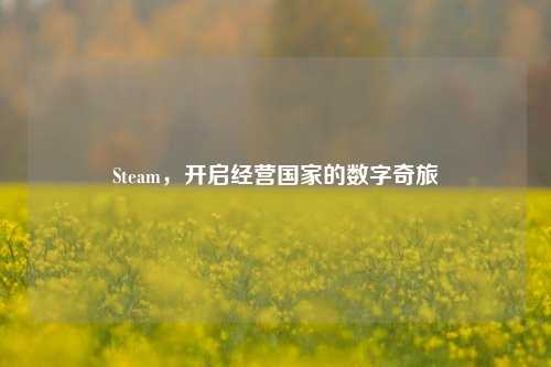 Steam,开启经营国家的数字奇旅