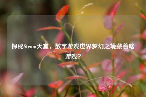探秘Steam天堂，数字游戏世界梦幻之境藏着啥游戏？