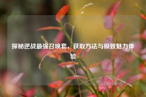 探秘逆战最强召唤套，获取方法与极致魅力体验