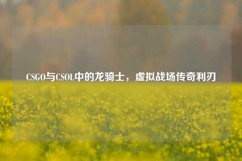 CSGO与CSOL中的龙骑士,虚拟战场传奇利刃