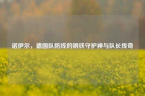 诺伊尔,德国队防线的钢铁守护神与队长传奇