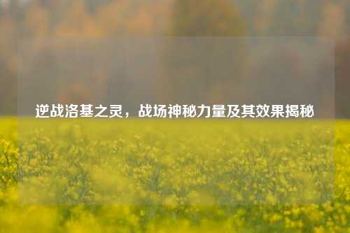 逆战洛基之灵,战场神秘力量及其效果揭秘