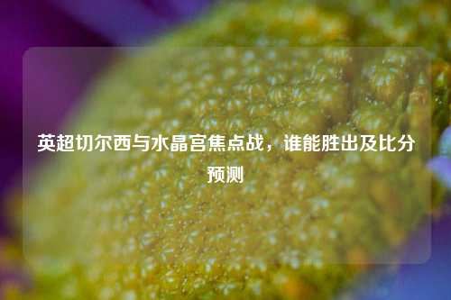 英超切尔西与水晶宫焦点战，谁能胜出及比分预测