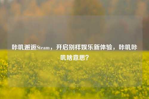 咔叽邂逅Steam，开启别样娱乐新体验，咔叽咔叽啥意思？