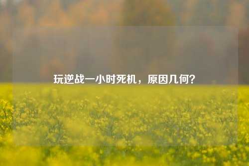 玩逆战一小时死机，原因几何？