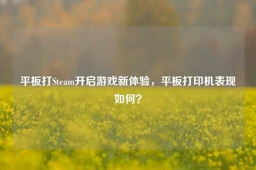 平板打Steam开启游戏新体验，平板打印机表现如何？