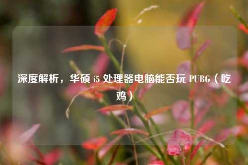 深度解析，华硕 i5 处理器电脑能否玩 PUBG（吃鸡）