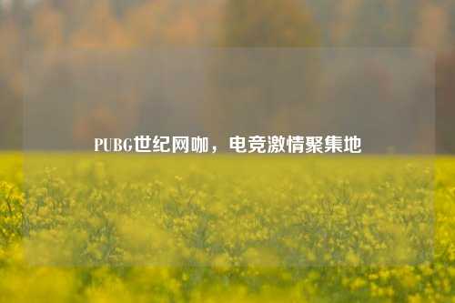 PUBG世纪网咖,电竞激情聚集地