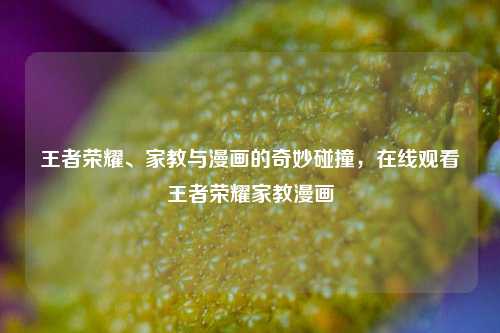 王者荣耀、家教与漫画的奇妙碰撞,在线观看王者荣耀家教漫画