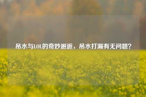 吊水与LOL的奇妙邂逅，吊水打漏有无问题？