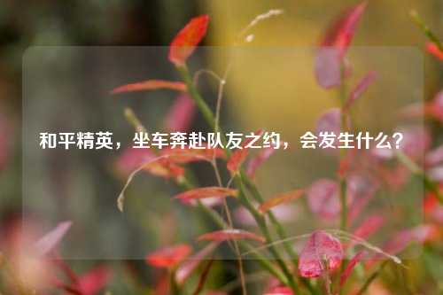 和平精英,坐车奔赴队友之约,会发生什么?