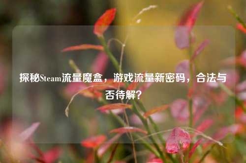 探秘Steam流量魔盒,游戏流量新密码,合法与否待解?