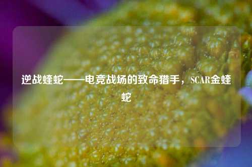 逆战蝰蛇——电竞战场的致命猎手，SCAR金蝰蛇