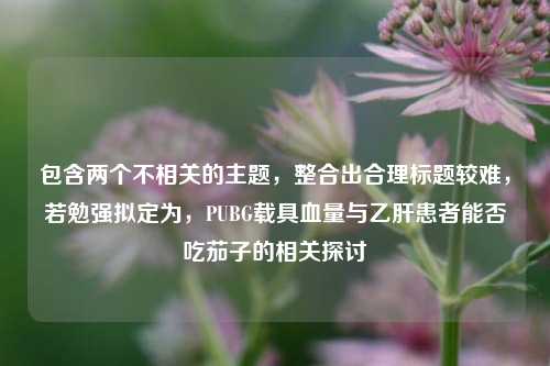 包含两个不相关的主题，整合出合理标题较难，若勉强拟定为，PUBG载具血量与乙肝患者能否吃茄子的相关探讨