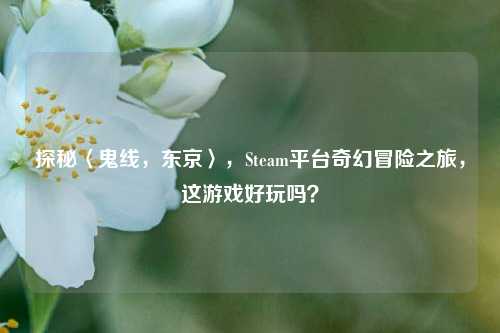探秘〈鬼线,东京〉,Steam平台奇幻冒险之旅,这游戏好玩吗?