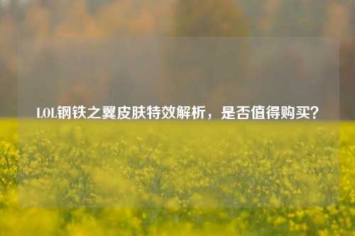 LOL钢铁之翼皮肤特效解析，是否值得购买？