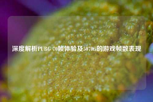 深度解析PUBG 70帧体验及5070ti的游戏帧数表现